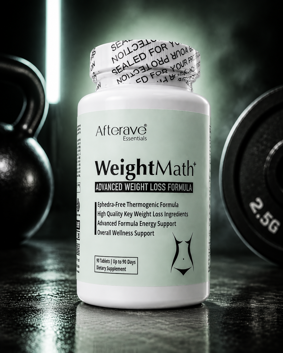قرص چربی سوز ویت مث پلاس افترایو 90 عددی | Afterave WeightMath Plus