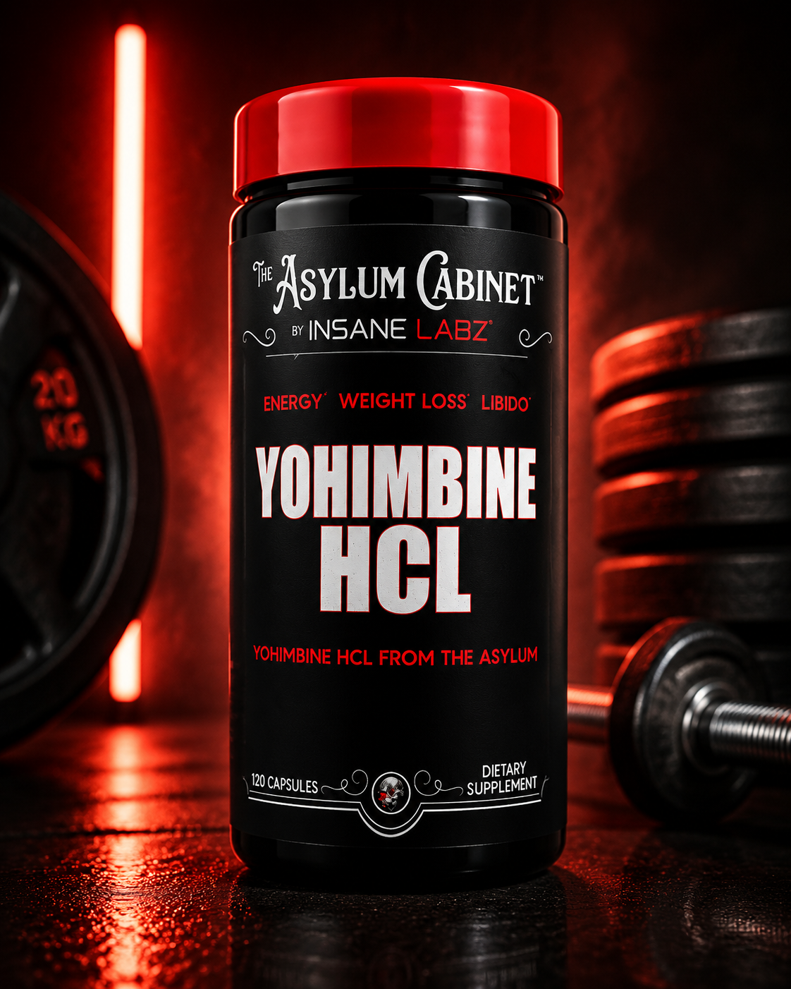 چربی سوز یوهمبین اچ سی ال اینسین لبز 120 عددی | Yohimbine HCL Insane Labz