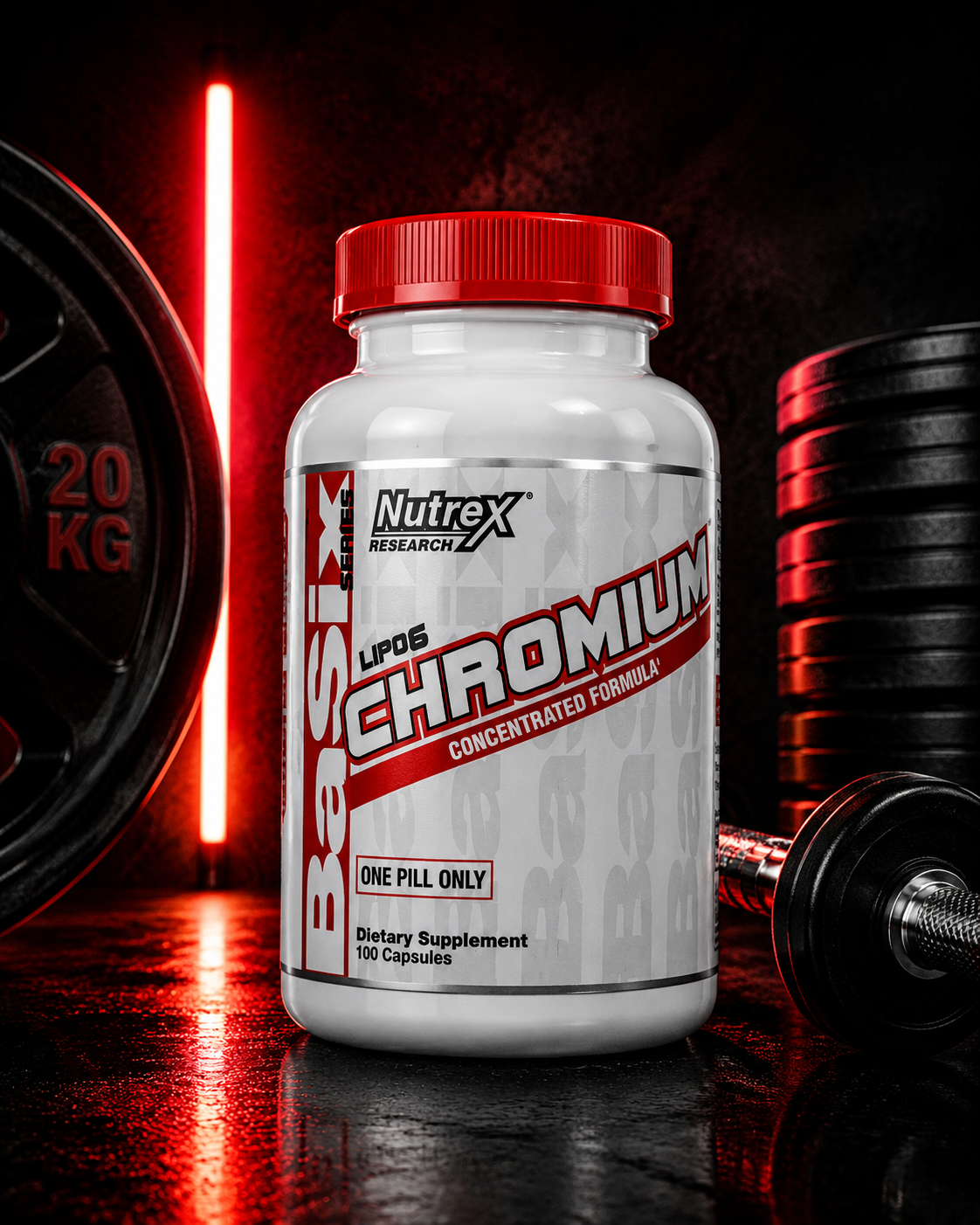 کپسول چربی سوز لیپو 6 کرومیوم ناترکس 100 عددی | Nutrex LIPO-6 Chromium Basix Series