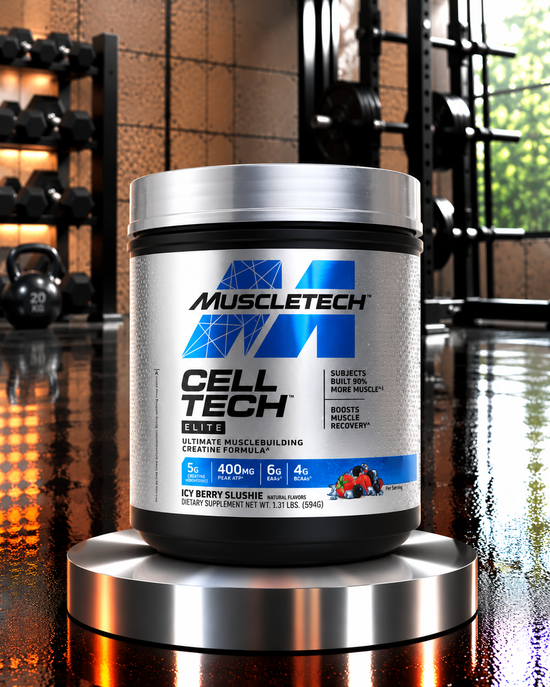 کراتین ترکیبی الیت سل تک ماسلتک طعم دار 594 گرمی | MuscleTech Cell-Tech Elite